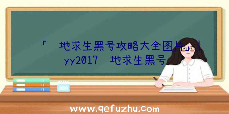 「绝地求生黑号攻略大全图片」|yy2017绝地求生黑号